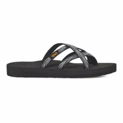 Teva Olowahu slippers dames palms zwart wit