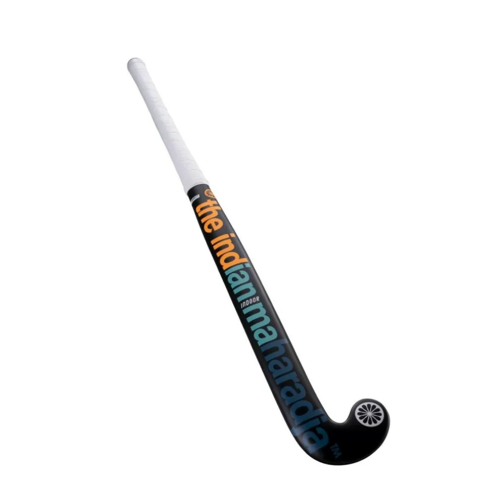 The Indian Maharadja Gravity 00 Mid Bow zaalhockeystick black orange aqua black
