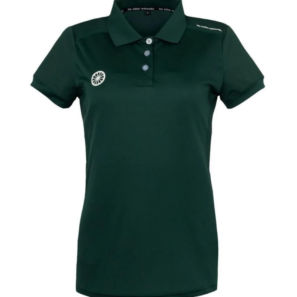 The Indian Maharadja Jaipur Performance Girls Polo hockeyshirt junior green