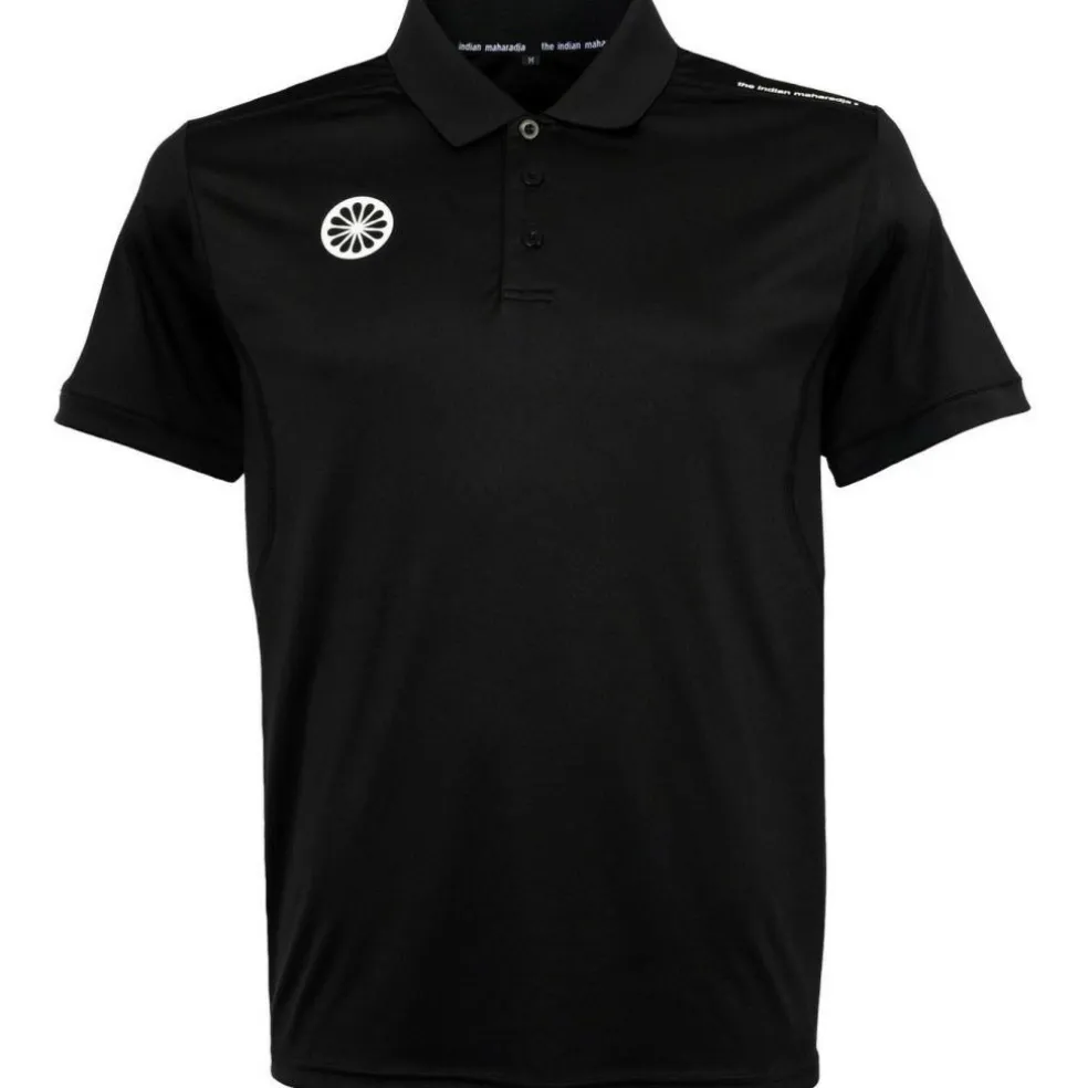 The Indian Maharadja Jaipur Performance Polo hockeyshirt heren black