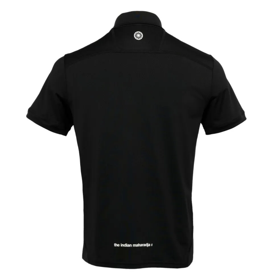 The Indian Maharadja Jaipur Performance Polo hockeyshirt heren black