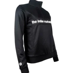 The Indian Maharadja  Poly Terry Half Zip hockeytrui dames black