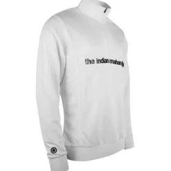 The Indian Maharadja  Poly Terry Half Zip hockeytrui heren white