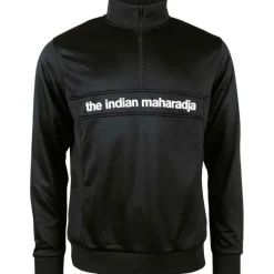 The Indian Maharadja Poly Terry Half Zip hockeytrui heren black