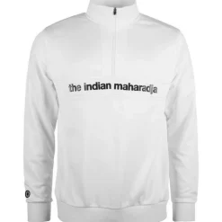 The Indian Maharadja Poly Terry Half Zip hockeytrui junior white