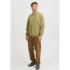 TheJoggConcept Rubi sweater heren split pea