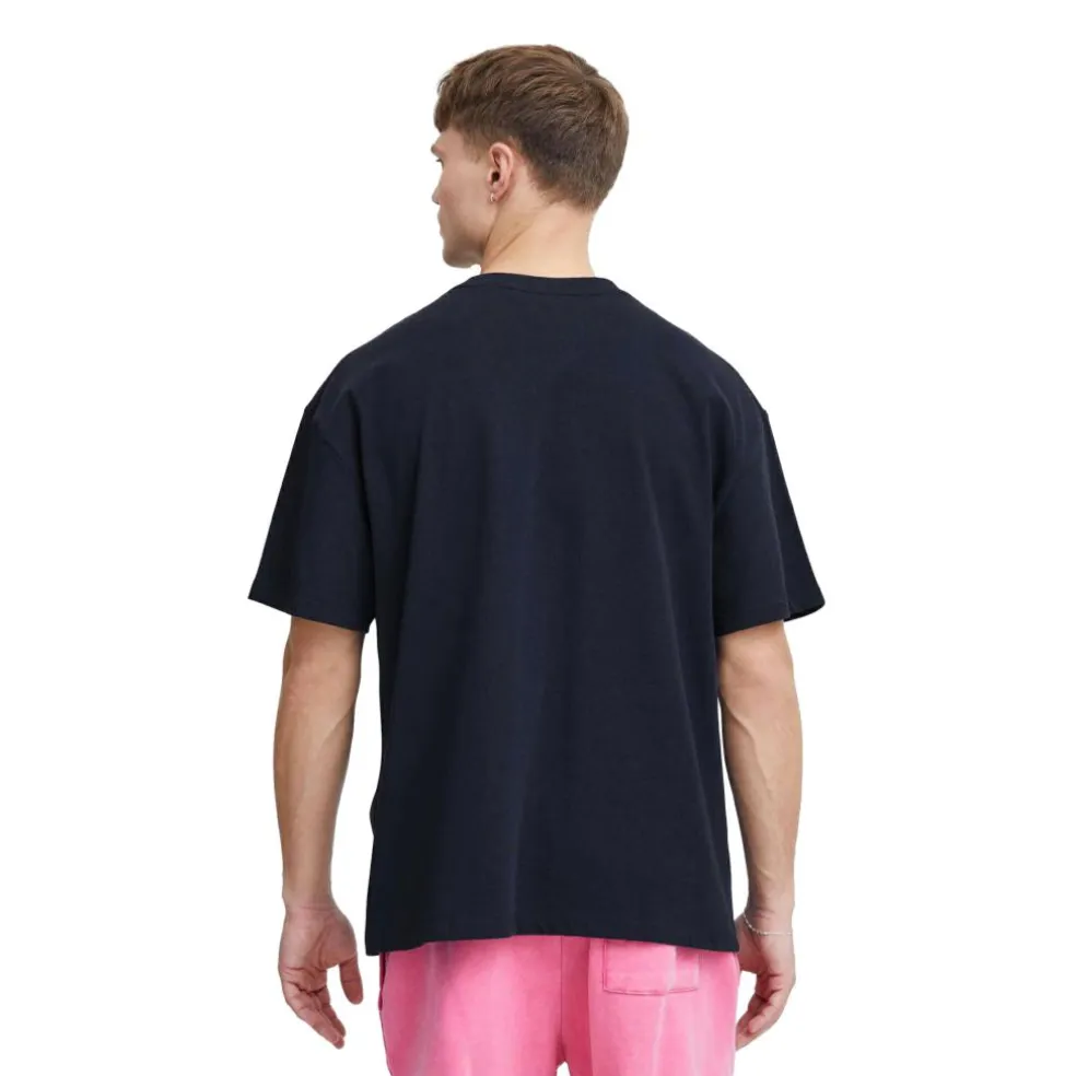 TheJoggConcept Silas Logo shirt heren navy blazer