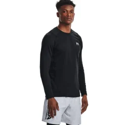 Under Armour  ColdGear Fitted Crew shirt heren black