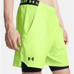 Under Armour  Vanish Woven 2-in-1 short heren morph green black